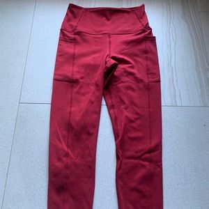 Carbon38 Cloud Compression Ruby Red Leggings